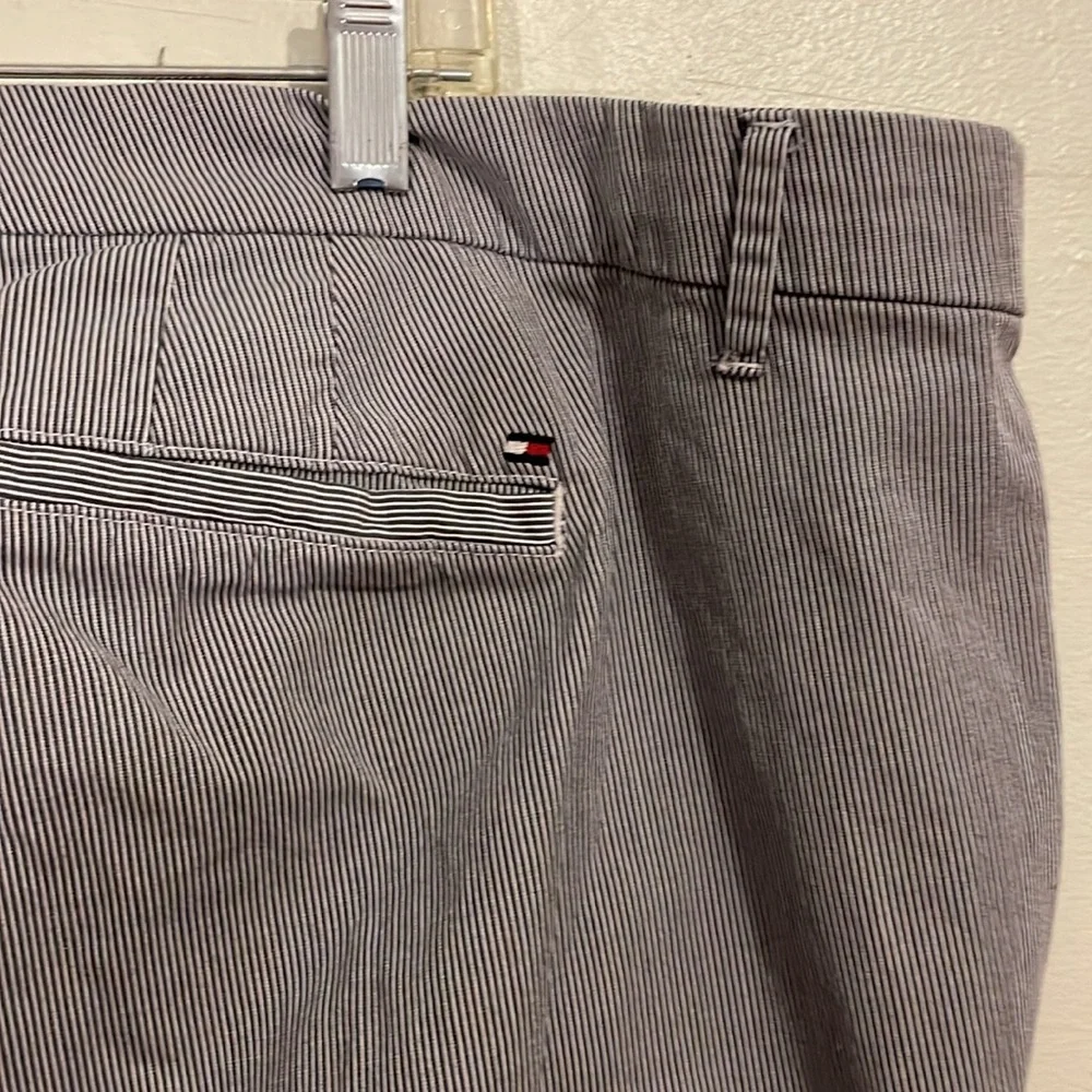 Tommy Hilfiger Seersucker Trousers in Blue and White, size 22W